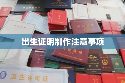 江宁出生证明制作注意事项