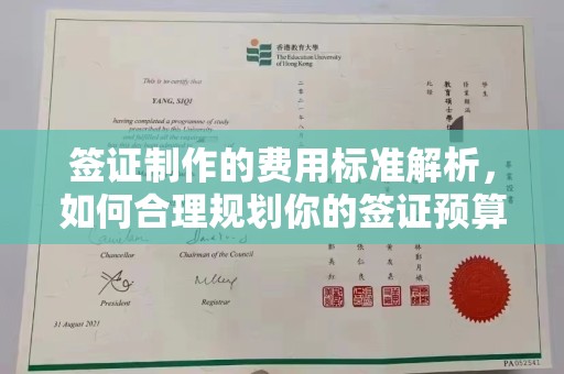 江宁签证制作的费用标准解析，如何合理规划你的签证预算