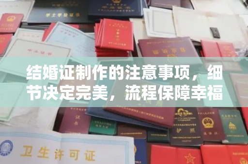 江宁结婚证制作的注意事项，细节决定完美，流程保障幸福