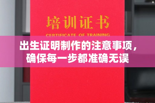 江宁出生证明制作的注意事项，确保每一步都准确无误