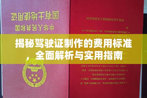 江宁揭秘驾驶证制作的费用标准，全面解析与实用指南