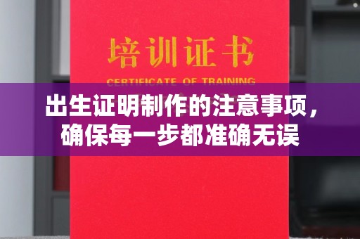 江宁出生证明制作的注意事项，确保每一步都准确无误